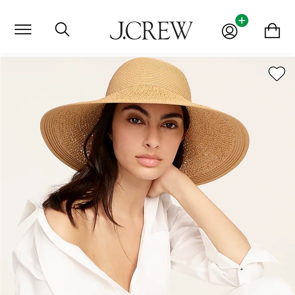 J Crew - textured, summer straw hat